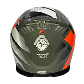 SCOYCO X507 GÜNEŞ VİZÖRLÜ KAPALI MOTOSİKLET KASKI GRİ - 5