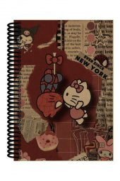Hello Spider Love Desenli Spiralli A5 Çizgisiz Defter (200 Sayfa) - 1