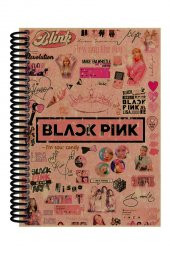 Blackpink Desenli Spiralli A5 Çizgisiz Defter (200 Sayfa) - 1
