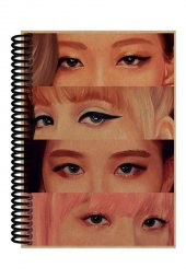 Blackpink Eyes Desenli Spiralli A5 Çizgisiz Defter (200 Sayfa) - 1