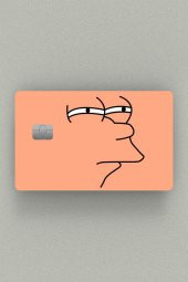 Futurama - Fry - HMM Çipli veya Çipsiz Kart, Kredi Kartı, Akbil Kaplama Stickerı - 1