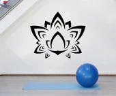 Oturma Odası, Yatak Odası Duvar Sticker Lotus Süsleme Sembolü Çiçek Meditasyon Yoga Çıkartmaları - 1