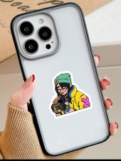 Killjoy Valo Cep Telefonu Stickerı (2 Adet) [Selefonlu] - 1
