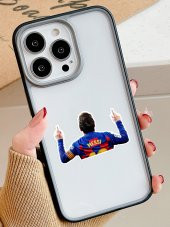 Uzaylı Messi Gol Sevinci  Cep Telefonu Stickerı (2 Adet) [Selefonlu] - 1