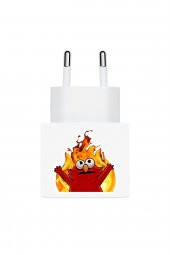 Elmo Şarj Aleti Etiketi - Şarj Aleti Sticker (2 Adet) - 1