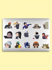 Oyunculara Özel Valorant Sprey Laptop, Tablet, Cep Telefonu, Ajanda, Matara Sticker Seti - 2