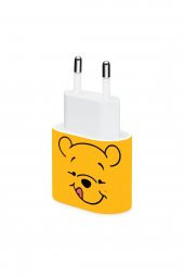 iPhone 20W Şarj Aleti Kaplaması - Winnie Ayısı Full Kaplama - 1