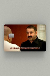 Kutsal Damacana 10 Lira 10 Milyar mı ? Kredi Kartı & Akbil Sticker Kaplama - 1