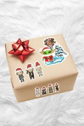 Yılbaşı Noel Star Wars 10lu Laptop, Tablet, Cep Telefonu Sticker Seti - 2