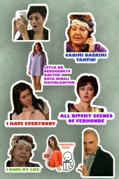 Yaprak Dökümü 8li Laptop Notebook Tablet Sticker Seti - 1