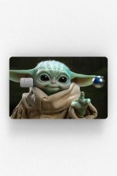 Baby Yoda Çipli/Çipsiz Kart Stickerı Kaplama - 1