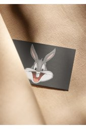 Gri Buggs Bunny Fotokart, Kartvizit Telefon, Cüzdan, Duvar Aksesuarı - 1