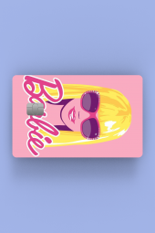 Barbie Pembe Kredi Kartı Sticker Kaplama thumbnail 2
