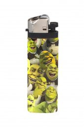Çakmak Shrek Kolaj Full Kaplamalı Gazlı Çakmak - 1