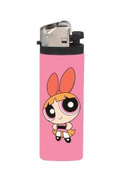 Çakmak Pembe Powerpuff Girls Pembe Blossom Full Kaplamalı Gazlı Çakmak - 1
