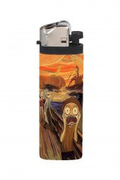 Rick and Morty Sanat Full Kaplamalı Gazlı Çakmak - 1