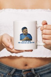 Gibi Yılmaz Bende Hoş Adamım Hediyelik Beyaz Seramik Kupa - 2
