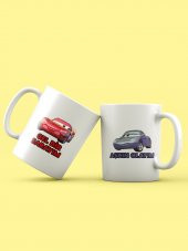 2li McQueen & Sally Sevgililere Özel Hediyelik Beyaz Kupa Çeşitleri (2 ADET) - 1