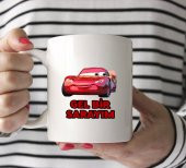 2li McQueen & Sally Sevgililere Özel Hediyelik Beyaz Kupa Çeşitleri (2 ADET) - 2
