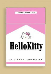 Pembe Marlboro Hello Kitty Pembe Standart Sigara Tabakası Kutusu ve Aksesuar Seti - 1