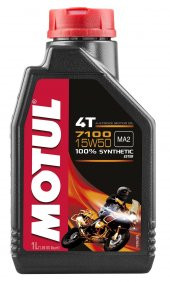 Motul 7100 4T 15W50 Tam Sentetik 1L Motor Yağı - 1