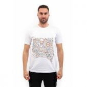 VAV Baseti-02 Yuv. Yaka Tişört Beyaz Karma - 1