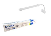Sobo Akvaryum Klipsli Led Askı Lamba 9W 30 cm Beyaz+Pembe SB-CL9W - 1