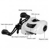 Valkyrie AW200 Sol El Baitcasting 8kg Max Manyetik Fren 6.3:1 Çıkrık Olta Makinesi Motoru - 7