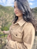 Sonbahar İçin Çok Rahat Ceket Kanada Kumaş Ceket - 5