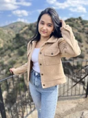 Sonbahar İçin Çok Rahat Ceket Kanada Kumaş Ceket - 9