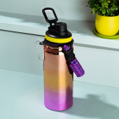 Cooker 1395-1 Paslanmaz Çelik Sızdırmaz Çift Katmanlı Taşıma Askılı Çay Kahve Termosu Bakır 700 ml - 1