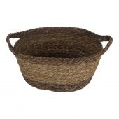 T. Concept Dekoratif Rattan Hasır Çiçek Sepeti, Çok Amaçlı Düzenleme, Saklama Büyük Boy - 1