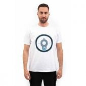 VAV Baseti-02 Yuv. Yaka Tişört Beyaz Hedef D. - 1