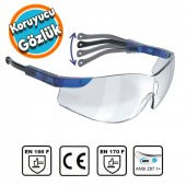 İş Güvenlik Kaynak Gözlüğü Lazer UV Bisiklet Motor Çapak Koruyucu Gözlük Hunter S800 Şeffaf - 1