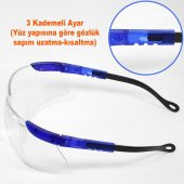 İş Güvenlik Kaynak Gözlüğü Lazer UV Bisiklet Motor Çapak Koruyucu Gözlük Hunter S800 Şeffaf - 6