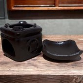 T.Concept Seramik Buhurdanlık Kahverengi 2 Parça K-2102 - 4