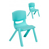 Junior 2 Adet Ergonomik Konforlu Anaokulu Kreş Çocuk Sandalyesi - Turkuaz - 1