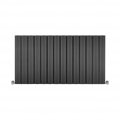 600X1115mm Amber Yatay Antrasit Alüminyum Radyatör Standart Bağlantı thumbnail 1