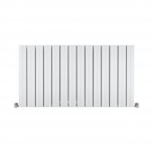 600X1115mm Amber Yatay Beyaz Alüminyum Radyatör Standart Bağlantı thumbnail 1
