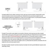 600X955mm Amber Yatay Gümüş Gri Alüminyum Radyatör Standart Bağlantı thumbnail 4