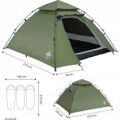 Where Tomorrow Kuppel Otomatik Çadır-YEŞİL thumbnail 3