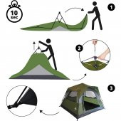 Where Tomorrow Fenstern Otomatik Çadır-YEŞİL - 4