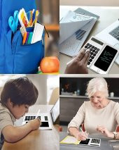 Valkyrie C5 Dijital Çizim Ekranlı Bilimsel Fonksiyonlu E-Writer Hesap Makinesi Katlanabilir Sessiz Tuşlu Beyaz - 5