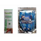 SEDEF -EGZAMA KREMİ +HİJYENİK TEMİZLİK HAVLUSU CİLT BAKIM SETİ - 1