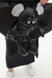 İthal Mickey Mouse Büyük Boy Siyah Çanta - 5