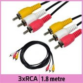 Ti-Mesh 3Rca Ses/Görüntü Kablosu - 1,8M - 1