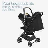 Maxi-Cosi Lara2-CabrioFix I-Size Ultra Kompakt Kabin Boy Seyahat Sistem Bebek Arabası Essential Black thumbnail 12