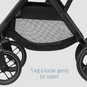 Maxi-Cosi Leona2-Cabriofix I-Size Tek Elle Katlanabilen Ultra Kompakt Çift Yönlü Seyahat Sistem Bebek Arabası Grey-Black - 8