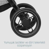 Maxi-Cosi Leona2-Cabriofix I-Size Tek Elle Katlanabilen Ultra Kompakt Çift Yönlü Seyahat Sistem Bebek Arabası Grey-Black - 11