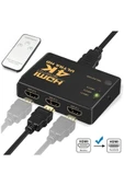 HDMI Çoklayıcı 3 Port 4K Kumandalı Ultra Hd HDMI Switch Splitter - 3